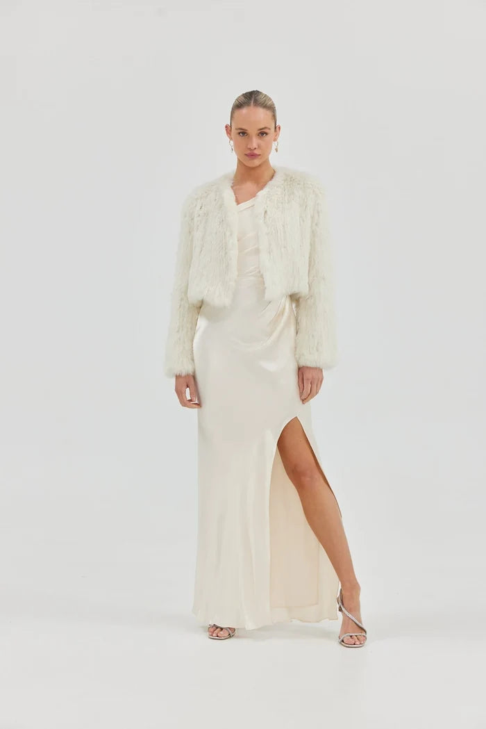 Lola Crop Jacket Ivory - Accessory - Bubish
