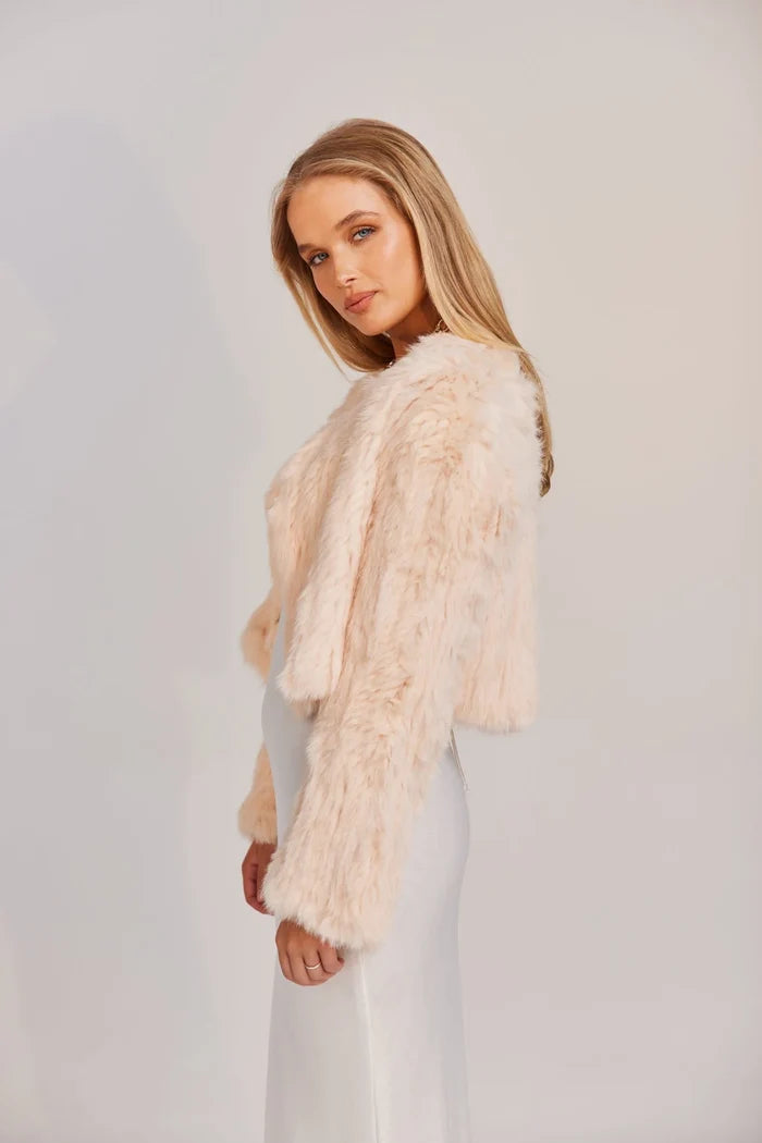 Lola Crop Jacket Oatmeal - Accessory - Bubish