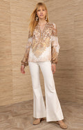 Loyalty Chiffon Top, color-Pink, color-Ivory