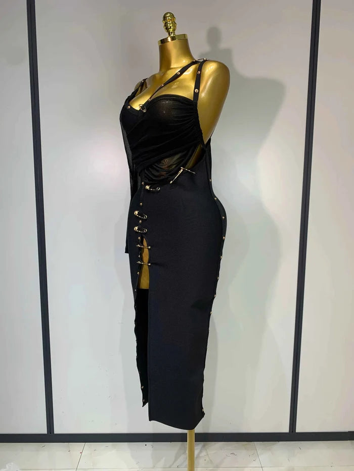 High Quality One Shoulder Long Sleeve Bodycon Bandage Dress Cocktail Evening Party Luxury Birthday Dress Celebrity Prom Gown