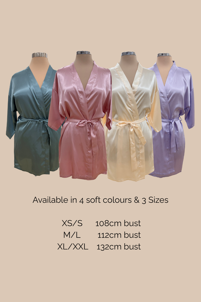 Bridesmaid Satin Robe - Giftware - Honey Fawn Boutique