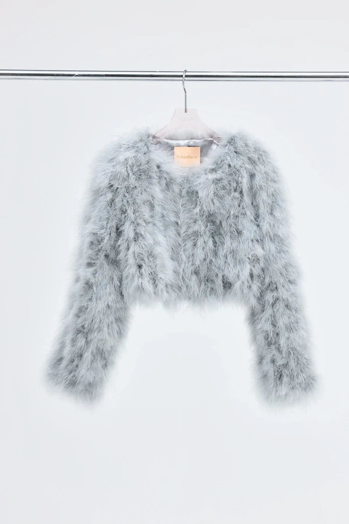 Manhattan Crop Jacket Light Grey - Accessory - Honey Fawn Boutique