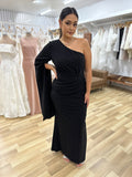 Marcell One Shoulder Maxi Black - Dress - Bariano