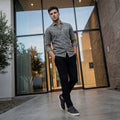 Men's Black Solid Slim Fit Shirts
