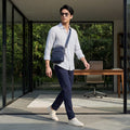 Men's Blue Stripe Slim Fit Shirts