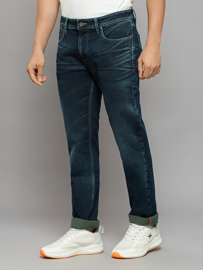 Men's Dark Blue Skinny Fit Jeans