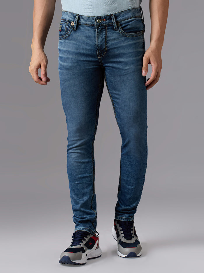 Men's Dark Blue Slim Fit Jeans