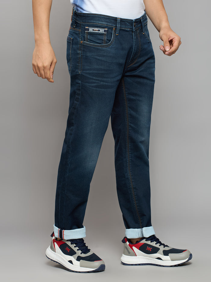 Men's Dark Blue Slim Fit Jeans