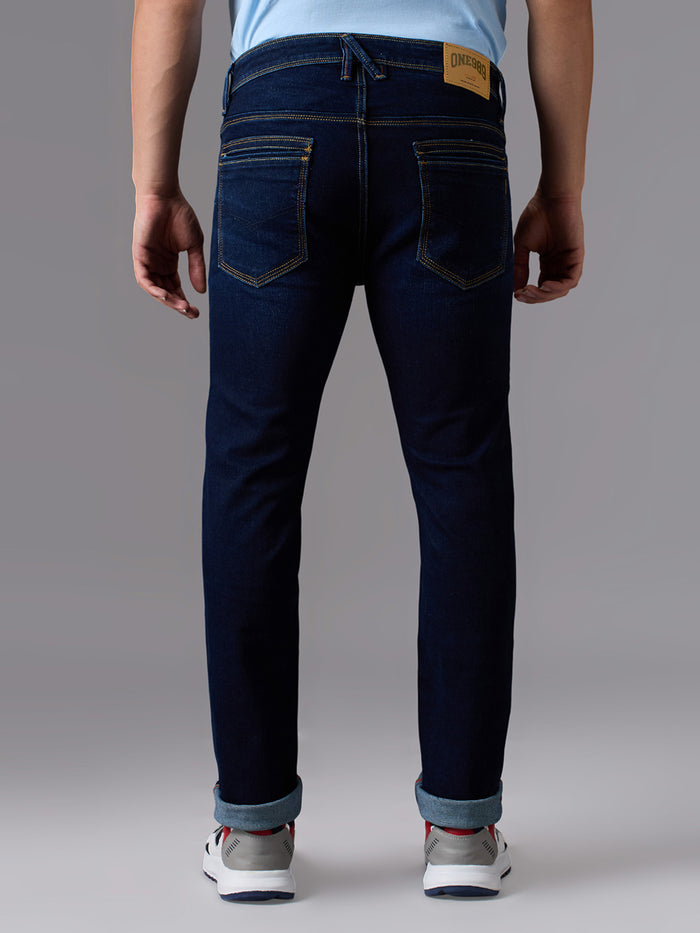 Men's Dark Blue Slim Fit Jeans