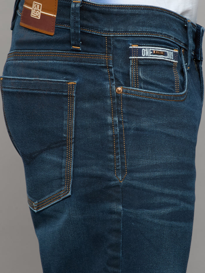 Men's Dark Blue Slim Fit Jeans