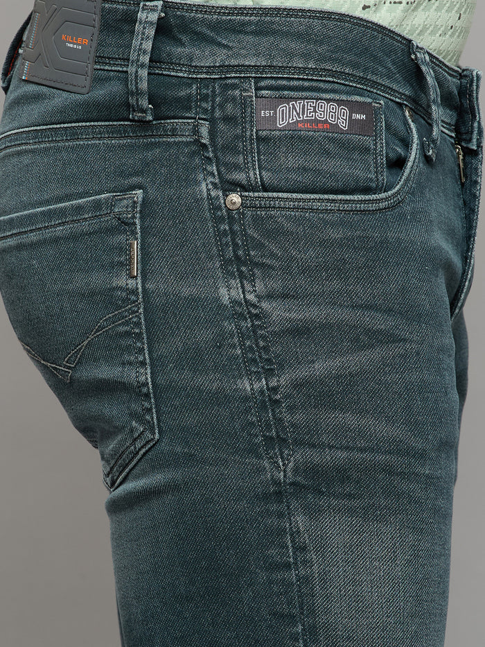 Men's Grey Slim Fit Jeans