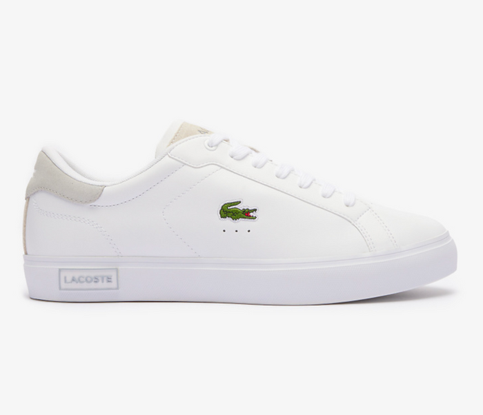 Men’s Lacoste Powercourt 124 2 SMA (White/Light Grey)