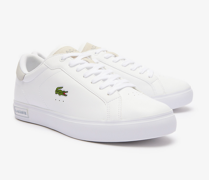 Men’s Lacoste Powercourt 124 2 SMA (White/Light Grey)