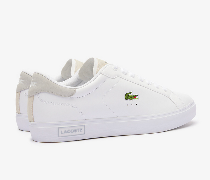 Men’s Lacoste Powercourt 124 2 SMA (White/Light Grey)