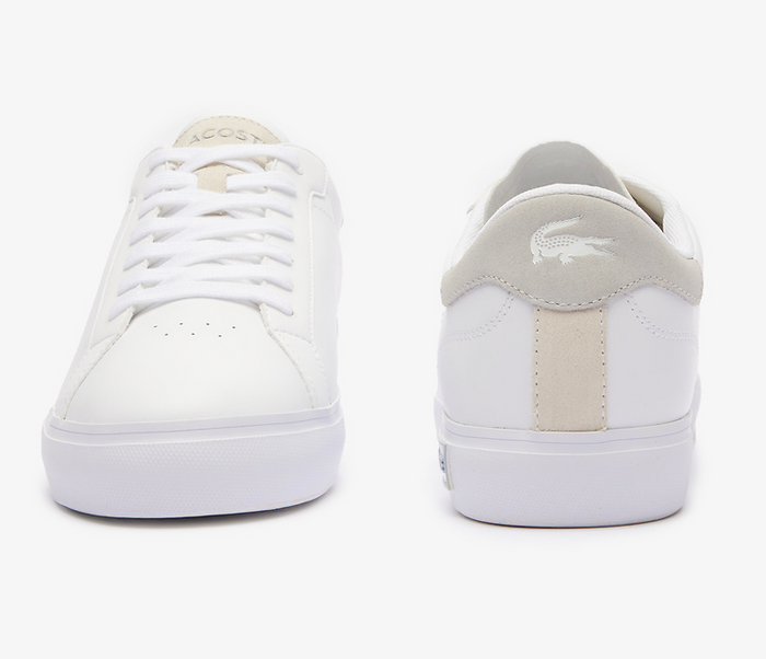 Men’s Lacoste Powercourt 124 2 SMA (White/Light Grey)
