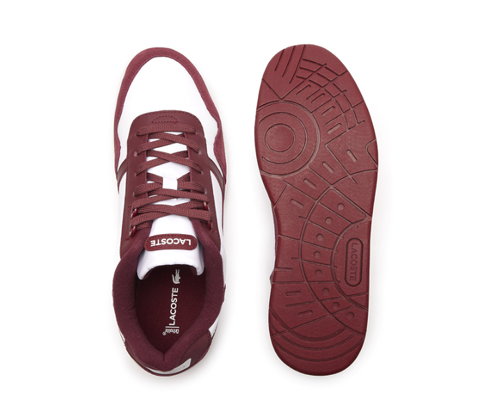 Men's Lacoste T-Clip 223 3 (White/Burgundy)