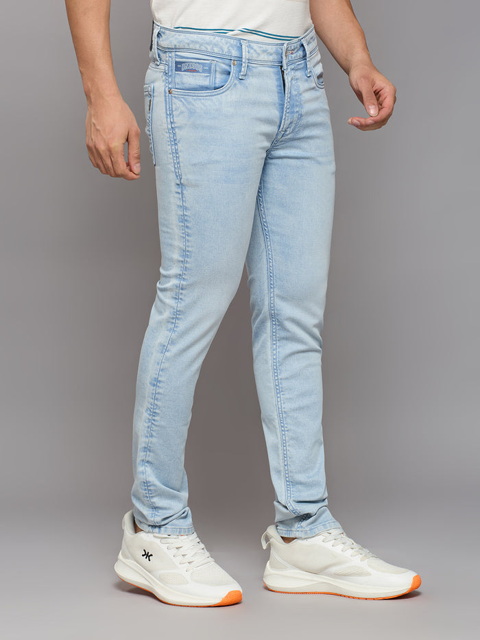 Men's Light Blue Skinny Fit Jeans
