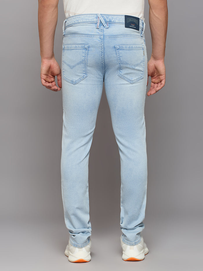 Men's Light Blue Skinny Fit Jeans