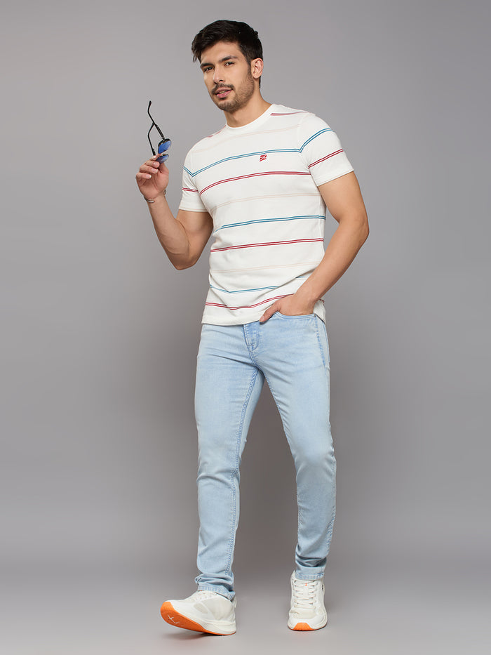 Men's Light Blue Skinny Fit Jeans