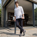 Men's White Printed Slim Fit Shirts