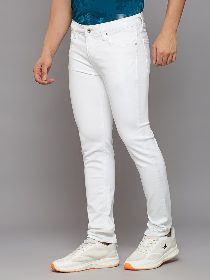 Men's White Skinny Fit Jeans