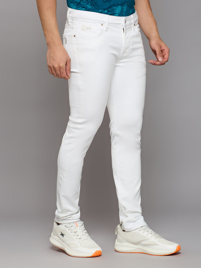 Men's White Skinny Fit Jeans
