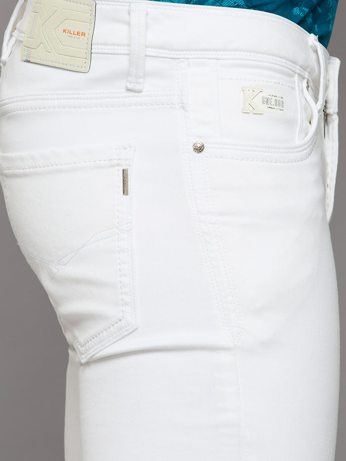 Men's White Skinny Fit Jeans