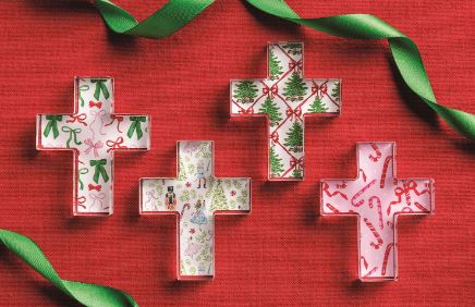 Mini Acrylic Christmas Crosses 4 STYLES