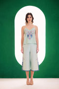 Mint Embroidered Dreamer Spaghetti