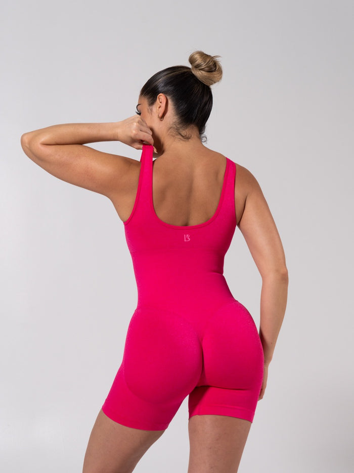 Miracle Scrunch Seamless Bodysuit 5" - Heather Miami Vice