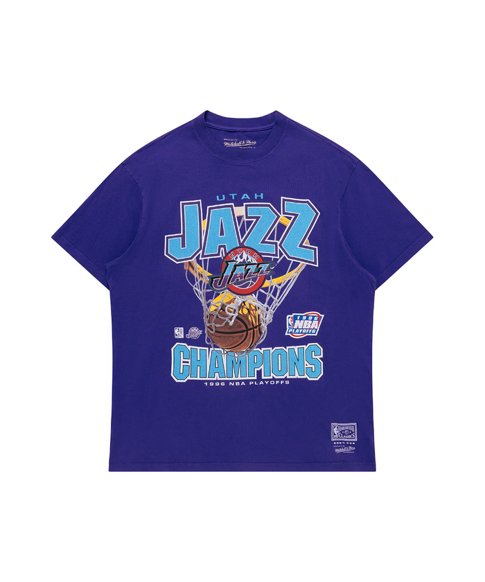 Mitchell & Ness Utah Jazz Nothing But Net Tee (Faded Purple)