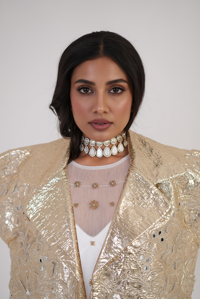 Moon Bloom Jacket with Cutwork