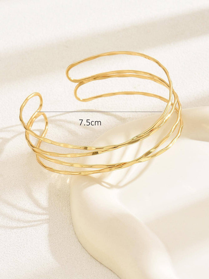 Multi-Layered Cross Simple Arm Cuff MK2ZCEP6W6JAC09