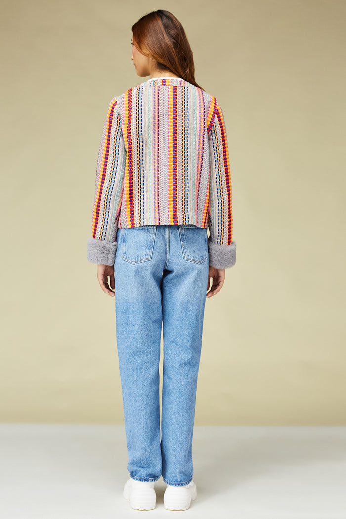 Multicolour Happy Stripe Jacket