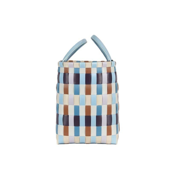 Multitone Recycled Handwoven Shopper - Purple Mix