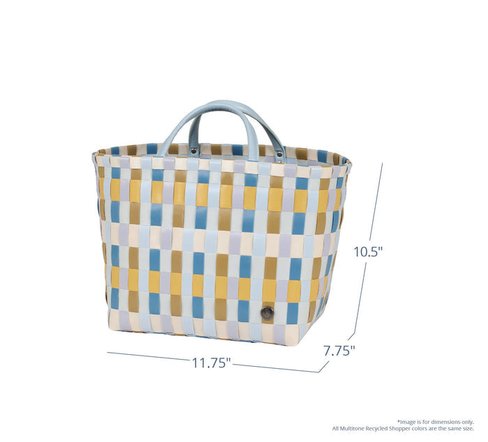 Multitone Recycled Handwoven Shopper - Purple Mix