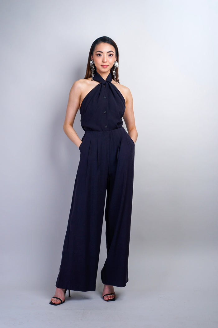 Private Label PANTS Navy Elastic Pants