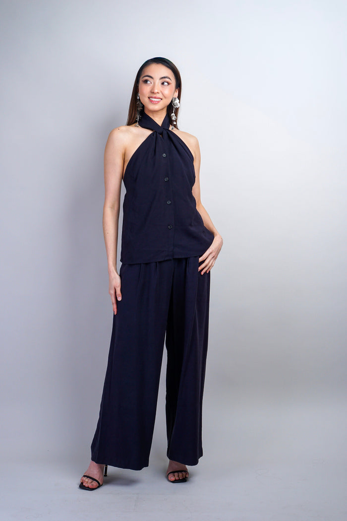 Private Label PANTS Navy Elastic Pants