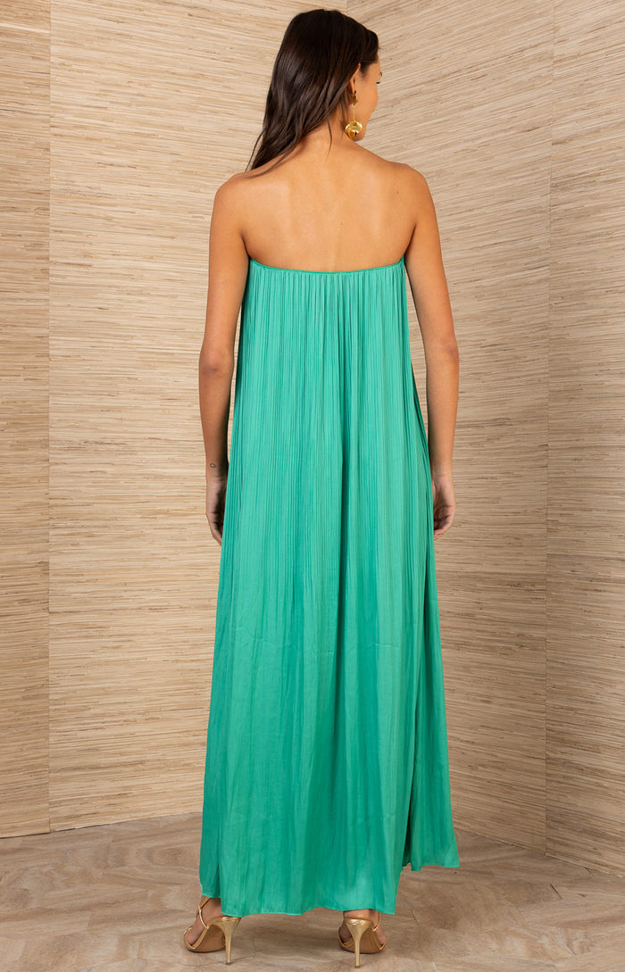 Olympia Charmeuse Dress, color_ Blue