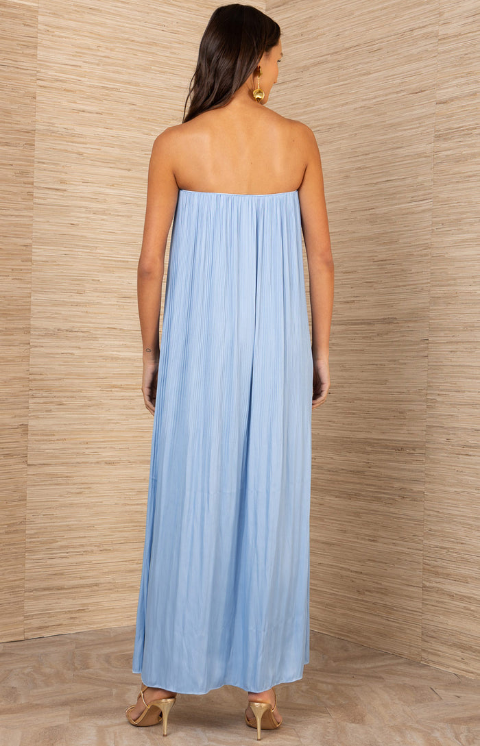 Olympia Charmeuse Dress, color_ Blue