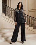 ORGANZA OVERLAY SHIRT