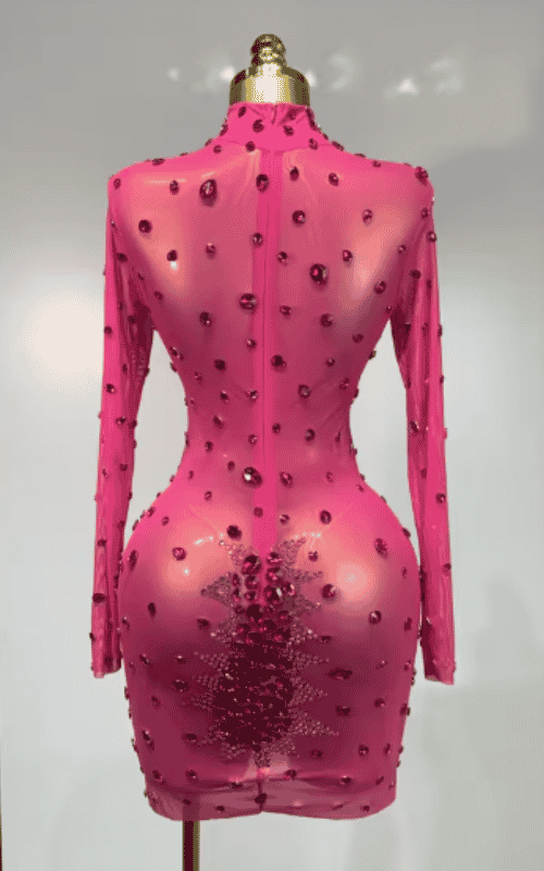 Oriana Sparkly Rhinestone Bodycon Party Dress
