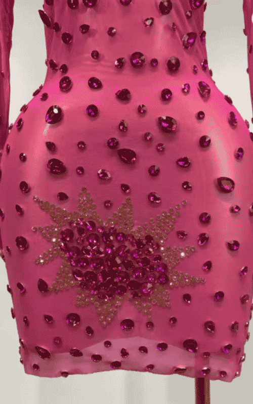 Oriana Sparkly Rhinestone Bodycon Party Dress