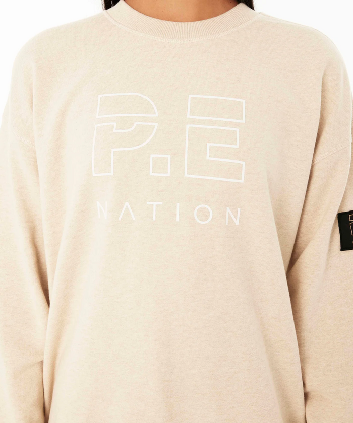 P.E Nation Heads Up Sweat (Oatmeal Marle)