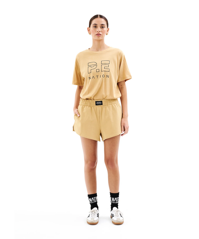 P.E Nation Heads Up Tee (Sand)