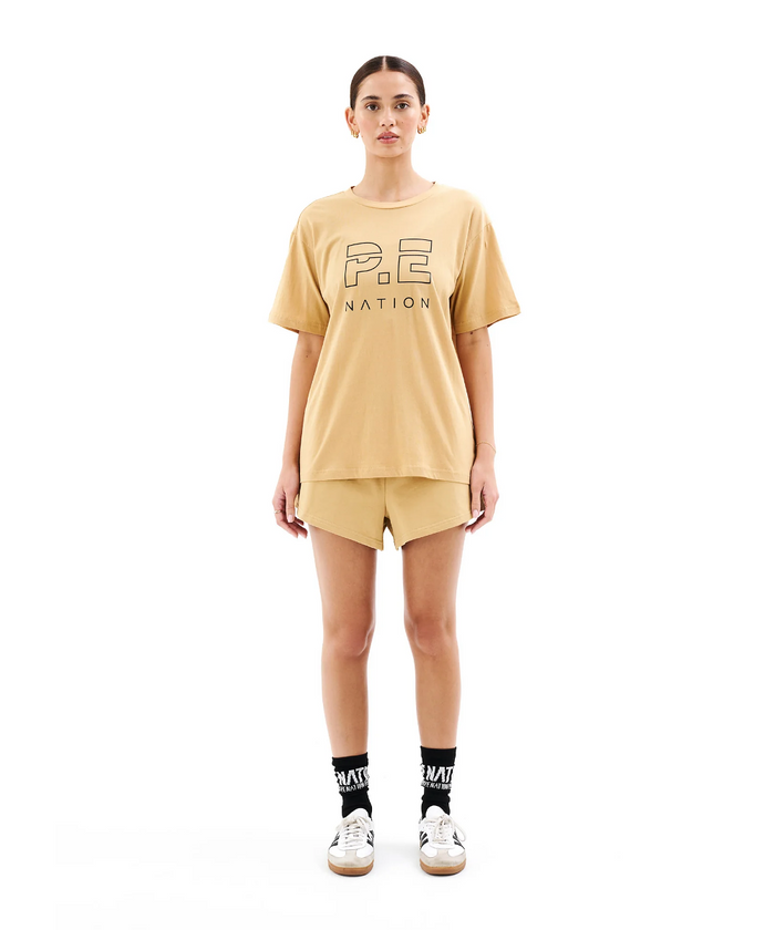 P.E Nation Heads Up Tee (Sand)