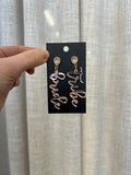 Pink & Gold Teardrop Bride Tribe Earring - Giftware - Honey Fawn