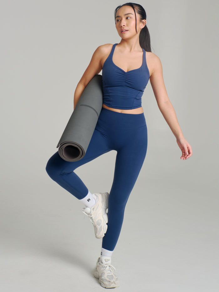 Poshknit Aggressive Scrunch Legging - Baked Blue