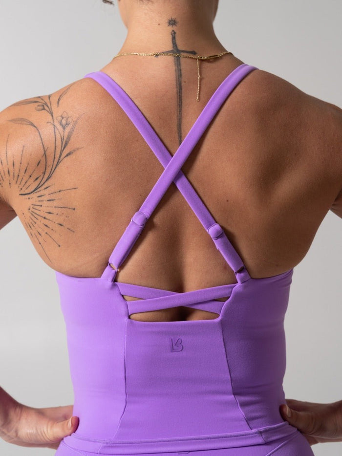 Poshknit Hip Tank - Taffy Purple