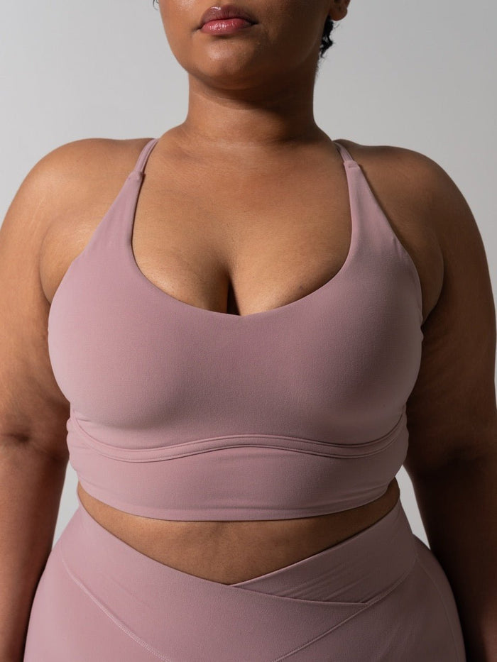 Poshknit Sports Bra - Rose Water